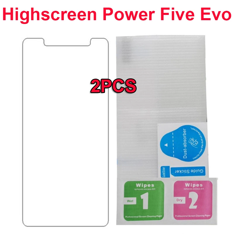 2 шт закаленное стекло для Highscreen Power Five Evo Мобильный телефон LCD пленка чехол 5