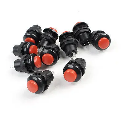 

AC 125V 3A 250V 1.5A SPST On/Off SPST Momentary Red Pushbutton Switch