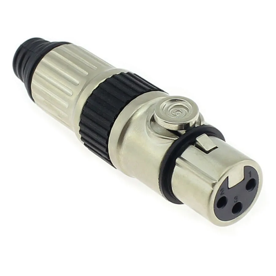 EClyxun 1 пара XLR 3 Pin микрофон аудио разъем штекер + Женский Джек черный караоке спикер