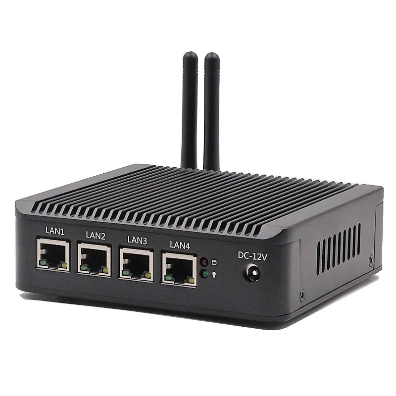 Безвентиляторный промышленный мини ПК с процессором Atom J1900 2G/4G/8G RAM EMMC/SSD/HDD опция 4 *