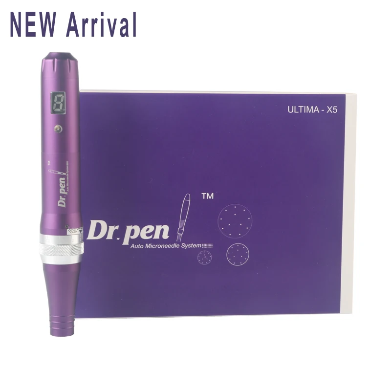 Derma Pen Dr. Pen X5 -C Microneedle Pen  Screw Prot Needle Cartridges Pen with Speed Digital Display Use with Wired Cable Drpen