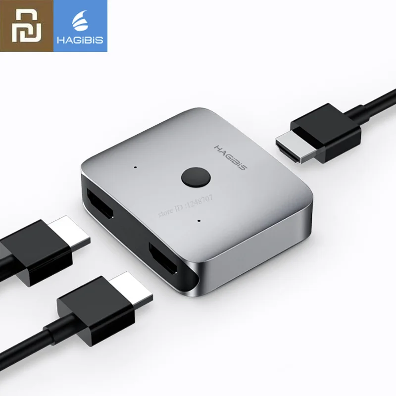 Xiaomi Mijia hagибис HDMI многофункциональный конвертер адаптер двухсторонний взаимный 4K 1080P HD tv для компьютерного ТВ коробка DVD tv Xiaomi коробка