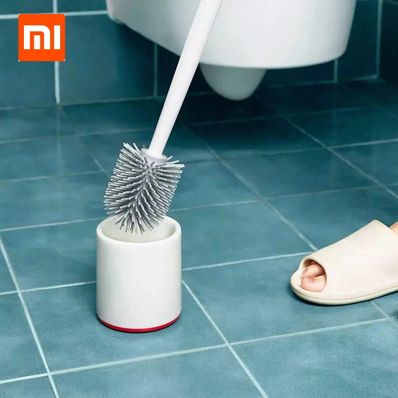 Горячая Xiaomi Mijia Yijie TPR туалетные щетки и держатель Очиститель Набор силикагель