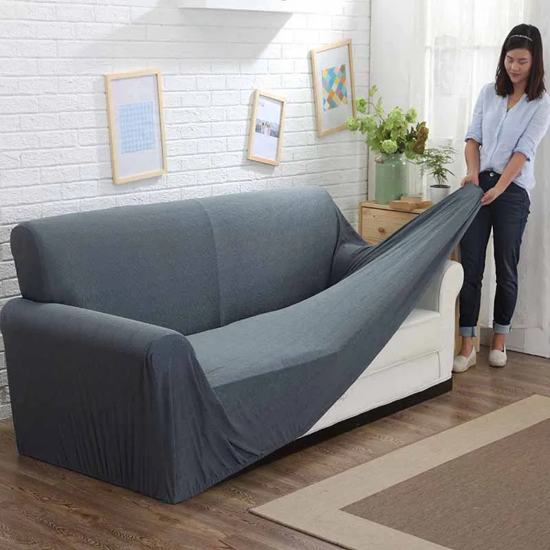 Современный полноразмерный нескользящий чехол для дивана текстиль защита