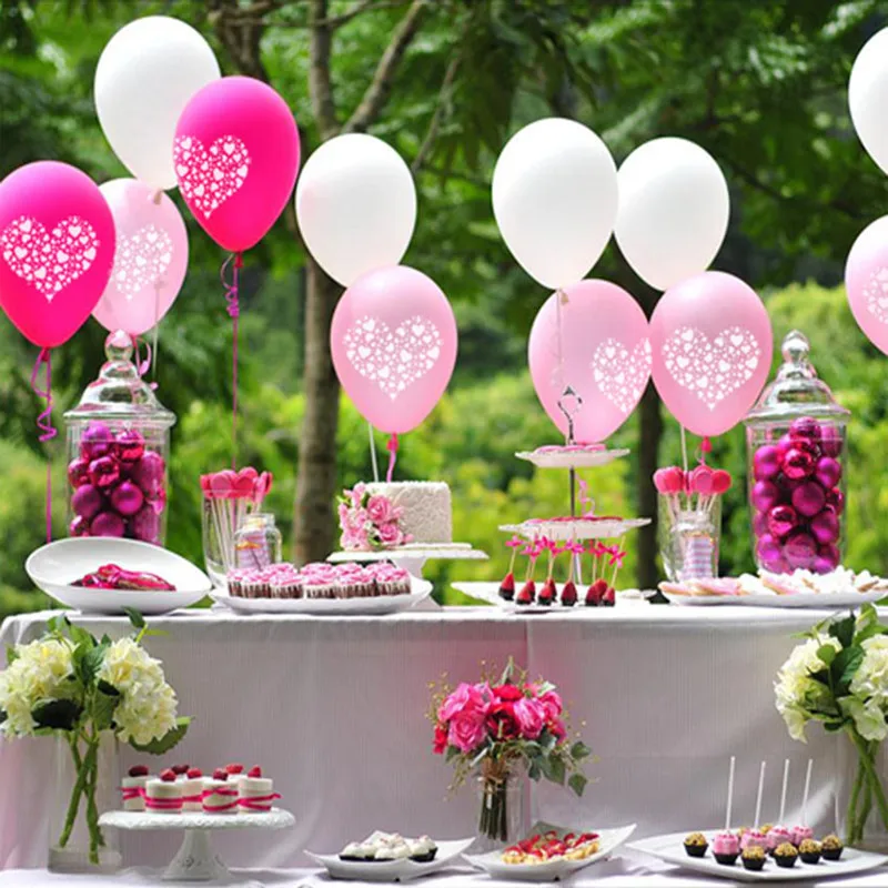 Плотная гладкая 100 12-дюймовая свадебная композиция для свадьбы на День Св.