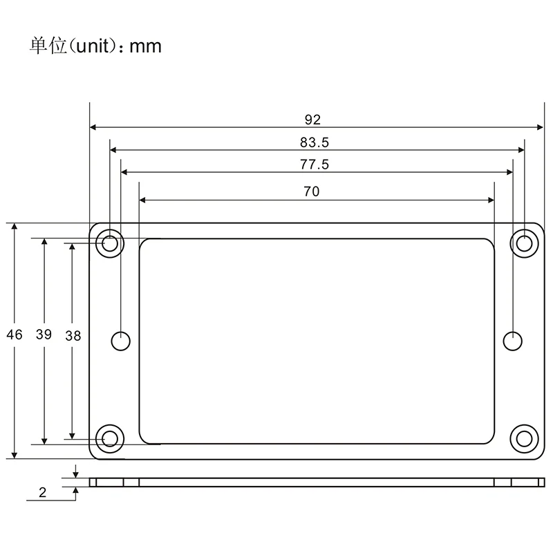 FLEOR 2 шт. хромированный металлический брикет для захвата шеи плоский хамбакер