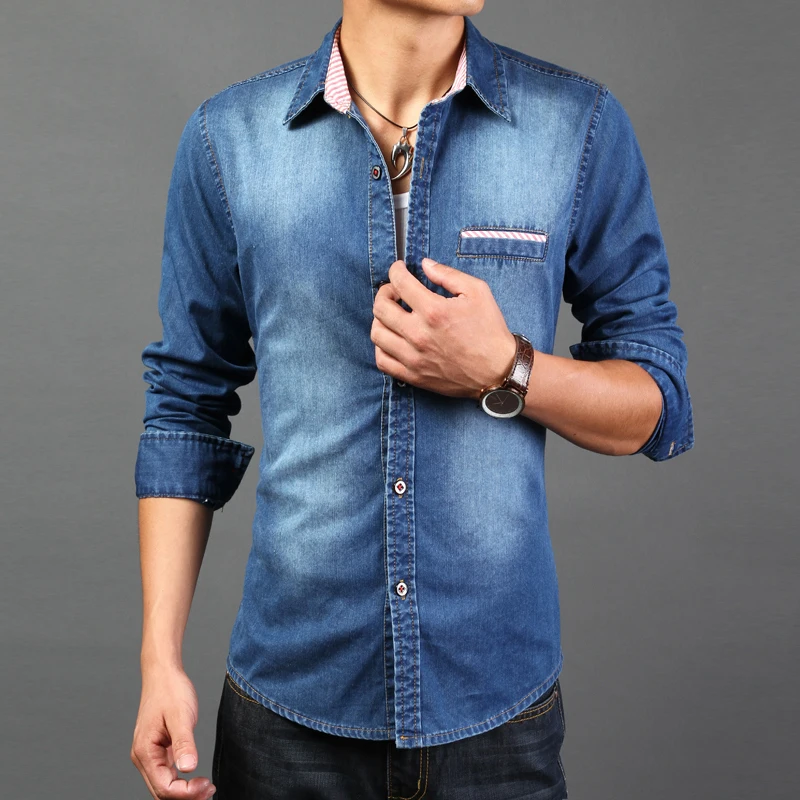 Summer long sleeves men casual shirts 