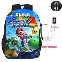 Горячая Распродажа, рюкзак Super Mario Bros Sonics, Детская сумка, красивая сумка с принтом Mario Sonic, сумка для детского сада