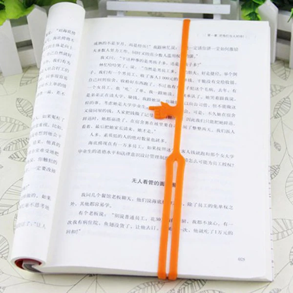 10 шт./партия мода каваи Силиконовые Красочные палец указывая закладки Книга