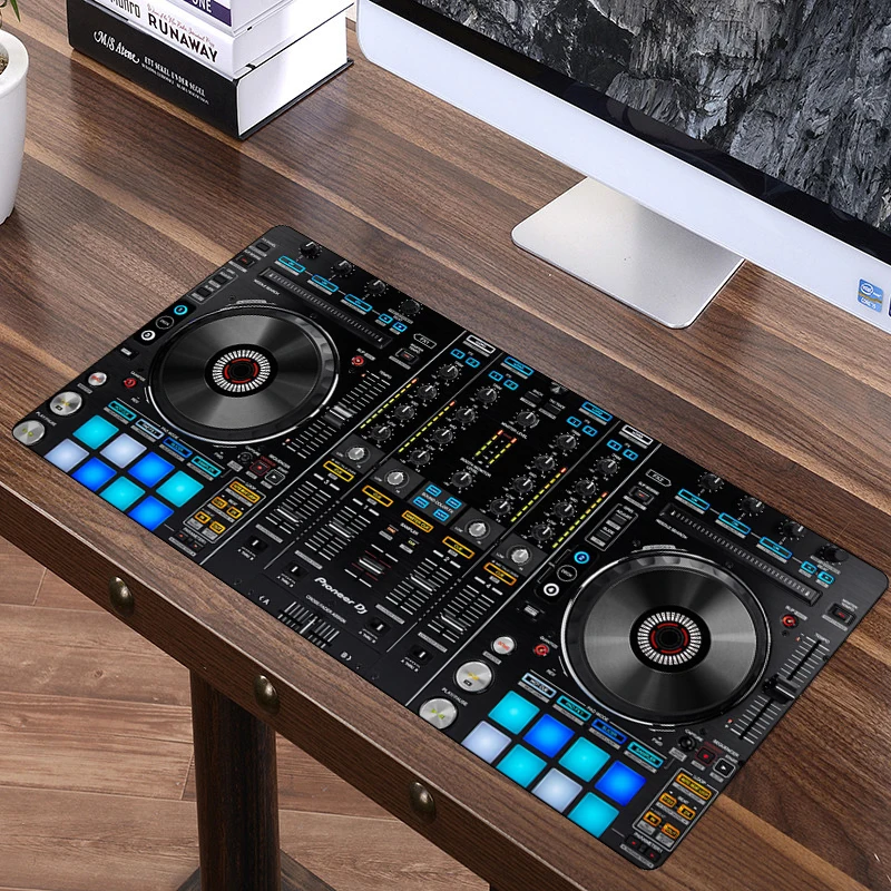 dj hand drive mouse pad gamer large 60x30cm gaming mousepad locking edge office rubber keyboard computer durable laptop desk mat free global shipping