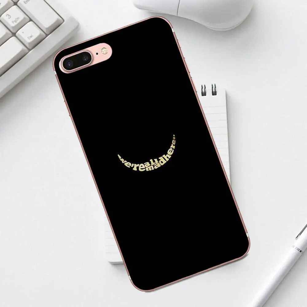 Qdowpz TPU Custom Design For iPhone 4 4S 5 5C SE 6 6S 7 8 Plus X XS Max XR Galaxy A3 A5 J1 J3 J5 J7 2017 We Are All Mad Here | Мобильные