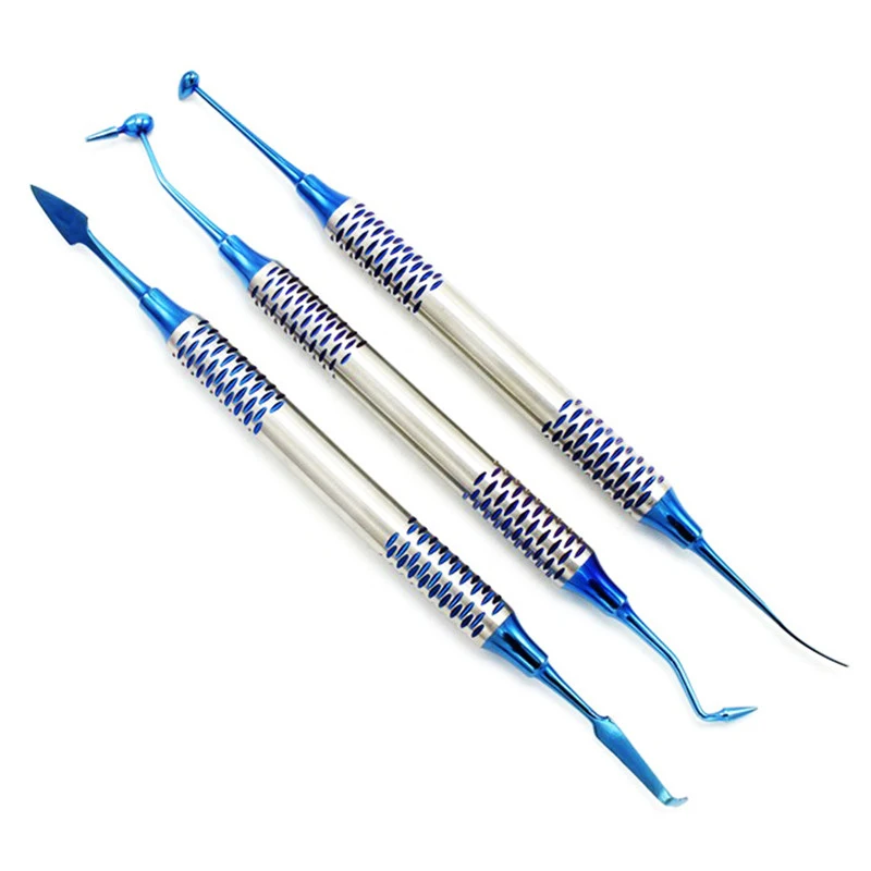 NEW 6Pcs зубная композитная Смола шпатель с титановым покрытием набор наполнителей