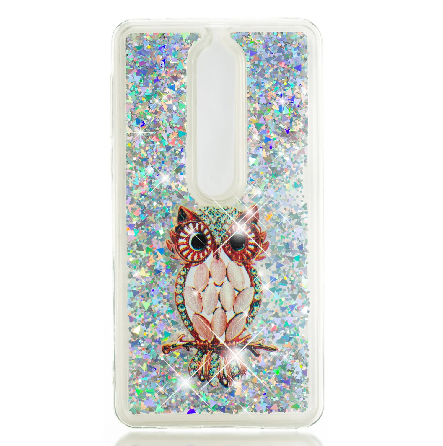 Luxury Bling Glitter For coque Nokia 6 2018 back cover case for funda 1 Quicksand Dynamic Liquid Silicone soft TPU etui |