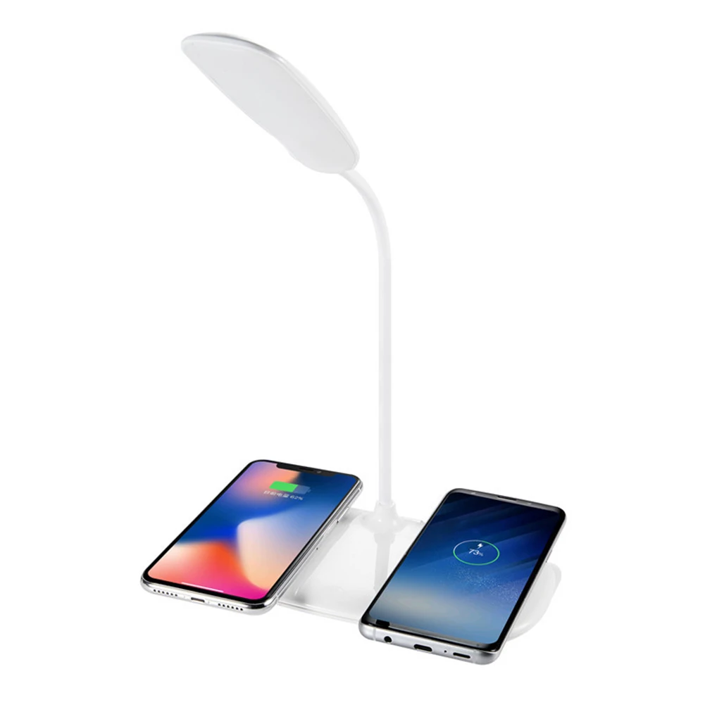 Светодиодный настольный светильник Беспроводное зарядное устройство для iPhone X XR