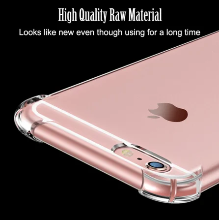 Супер Противоударный чистый мягкий чехол для iPhone 6 s 6S 7 8 Plus 7Plus X XS Max XR силиконовый