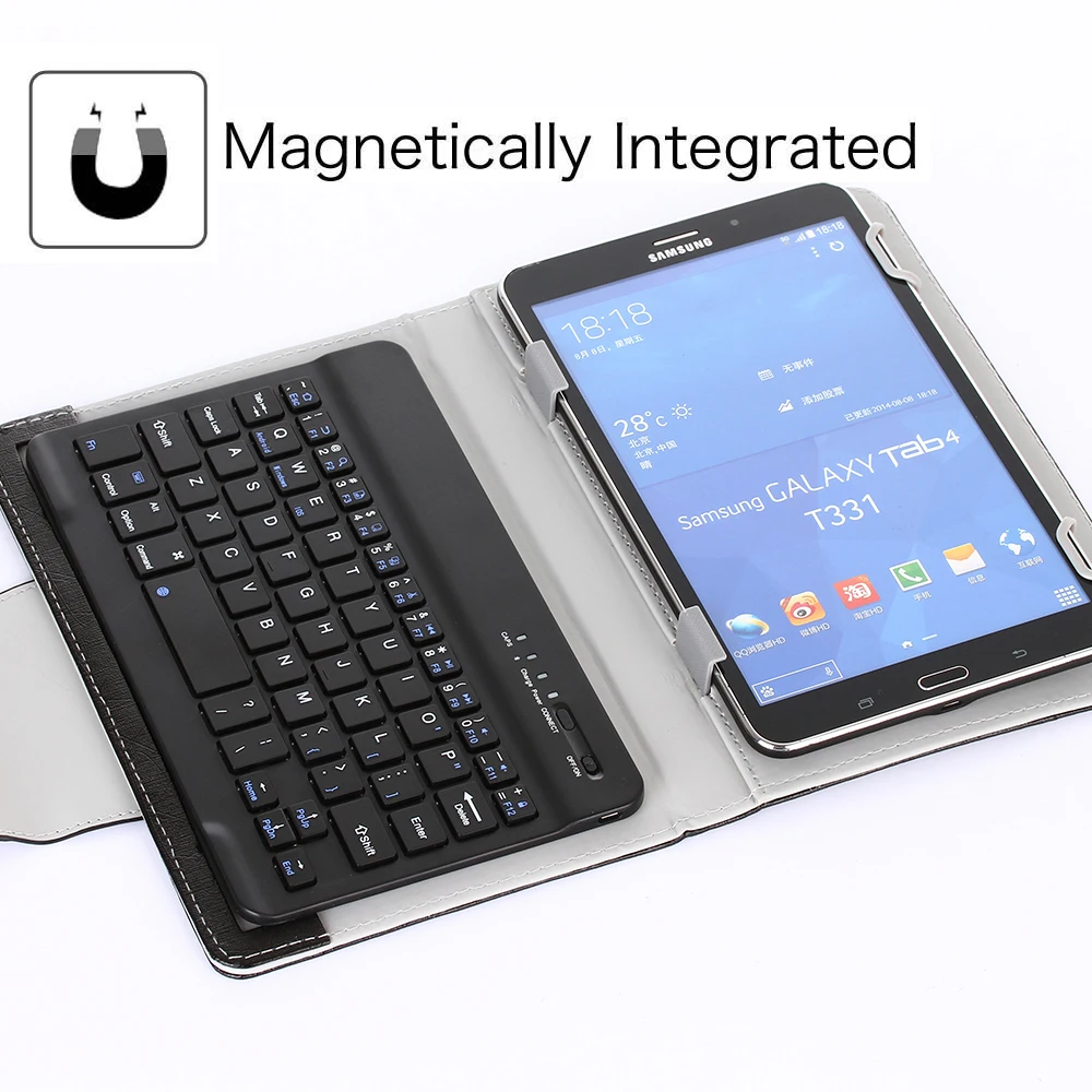 JKTYPUAK 8 дюймов Универсальный ноутбук планшет Беспроводная Bluetooth клавиатура PU