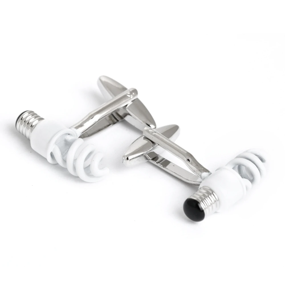 Мужские ювелирные запонки fFor рубашки высокого качества забавные белые в форме