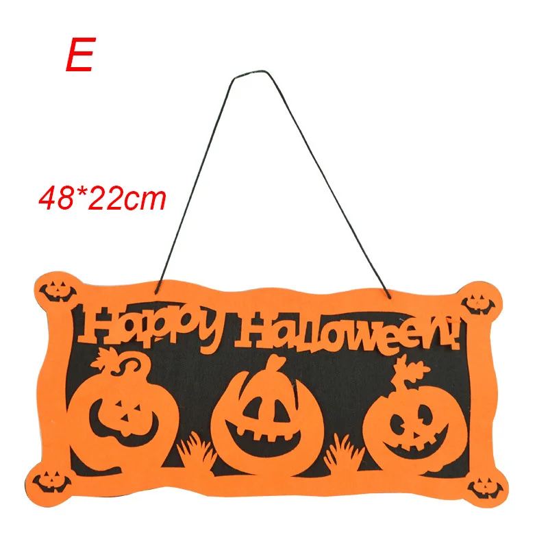 E Halloween Decoration Happy Halloween Hanging Pumpkin Hangtag for Window Door Home Decoration - Цвет: E