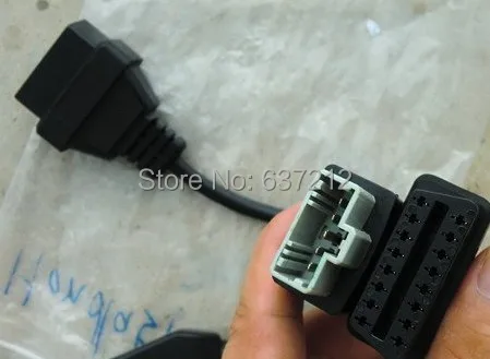 Пересылка Для Honda 5 Булавки мужчины к БД OBD2 OBDII DLC 16 Булавки 16 Булавки Женский автомобиля диагностический инструмент адаптер конвертер кабель