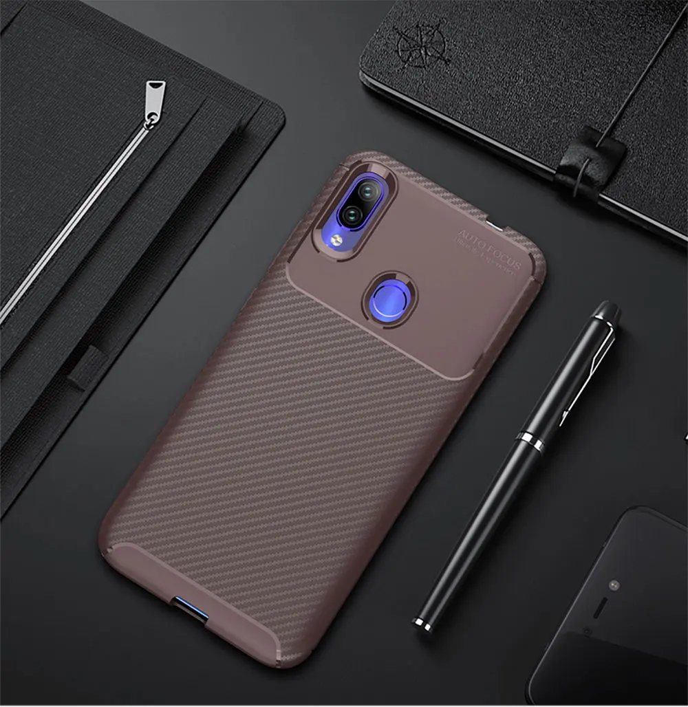 Для Xiaomi Redmi 7 7A чехол роскошный чехол из углеродного волокна противоударный чехол для телефона для Redmi 7 A чехол 360 полная защита бампер