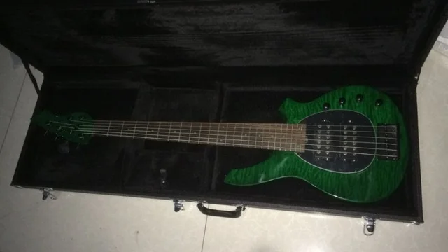 2019 Новинка + фабрика Ernie Ball музыкальный человек Стинг луч Бонго бас все зеленые 6