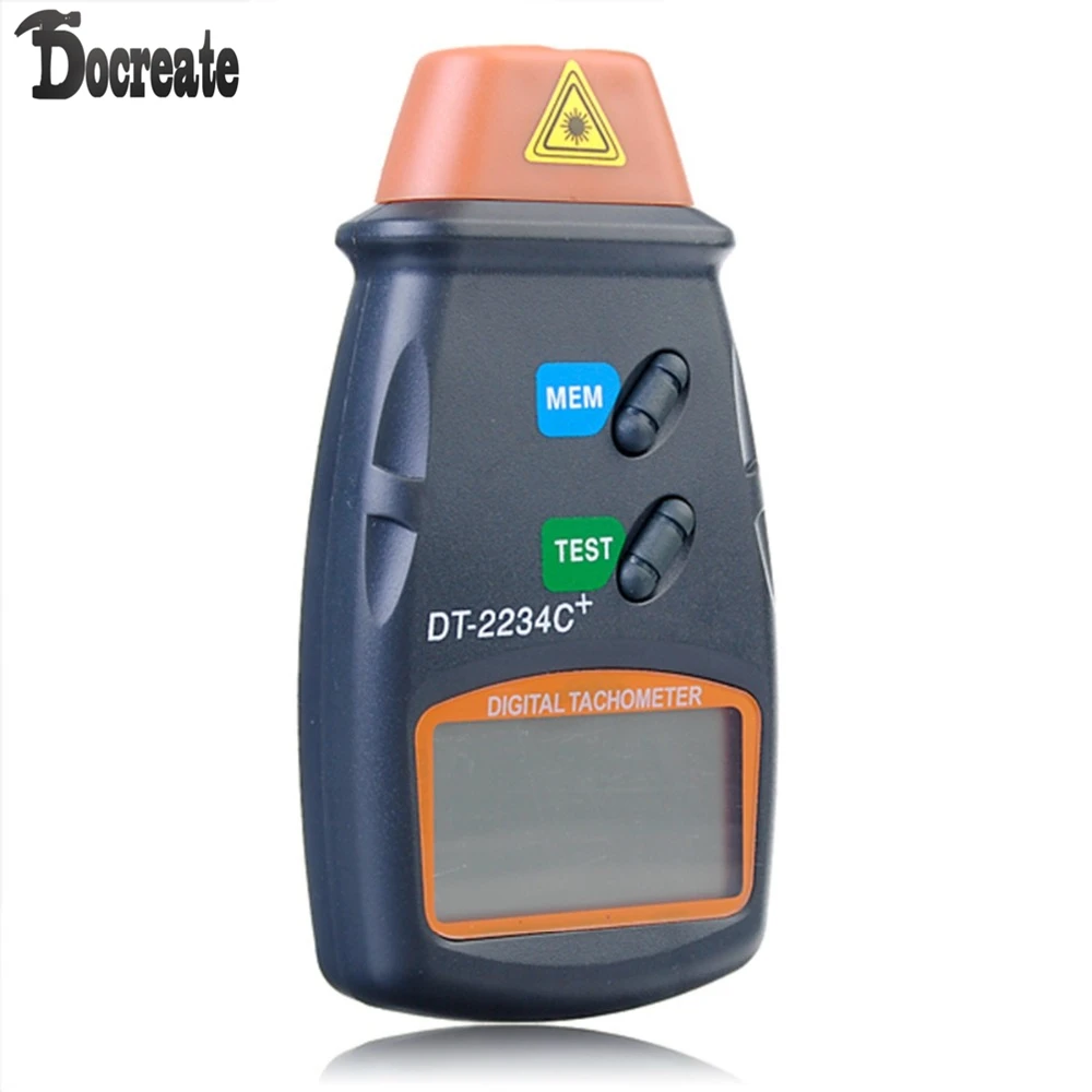 DT2234C+ цифровой лазерный RPM Тахометр бесконтактный измерительный инструмент
