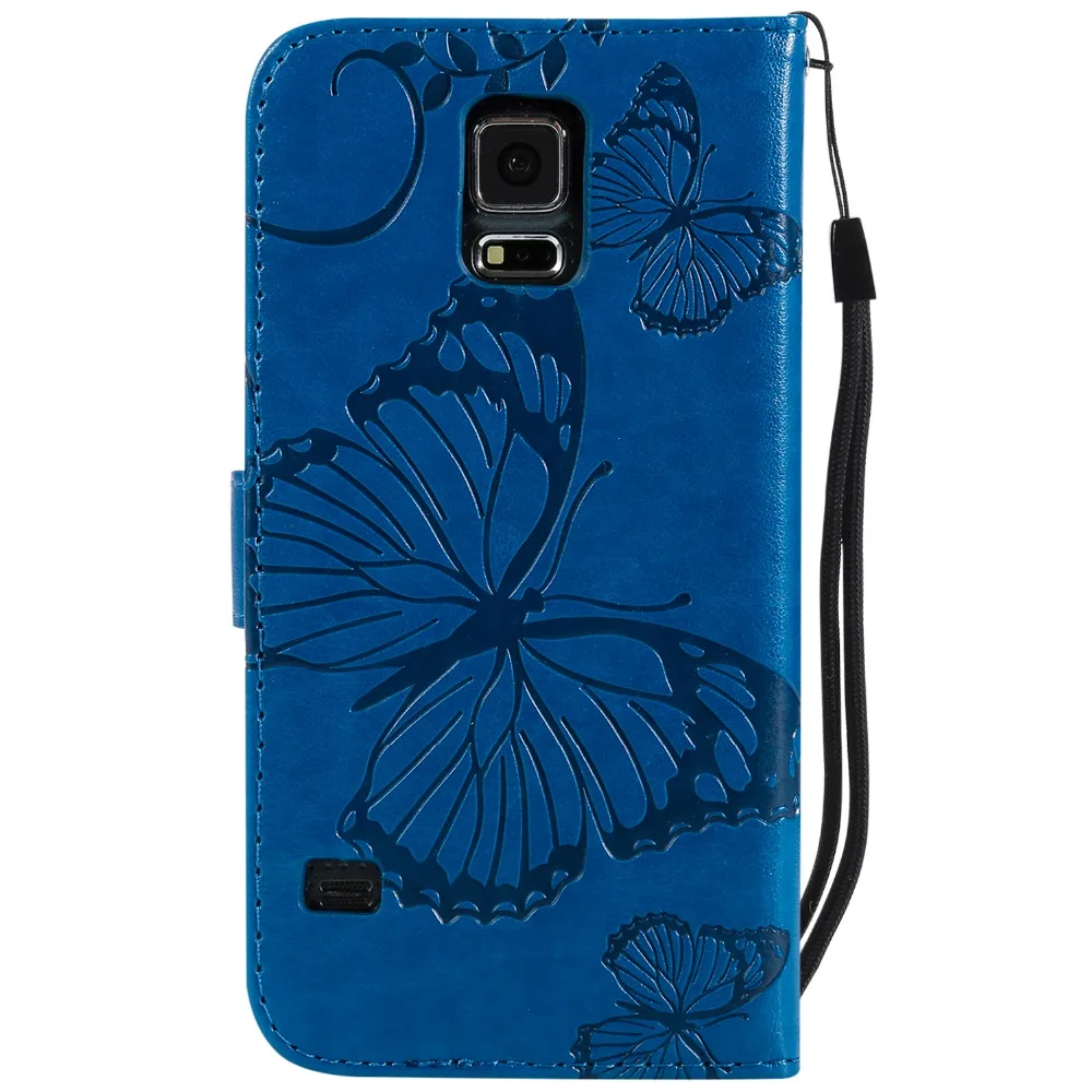 Кожаный чехол-кошелек с 3D откидной крышкой и подставкой для SAMSUNG Galaxy S3 i9300 S4 i9500 S5