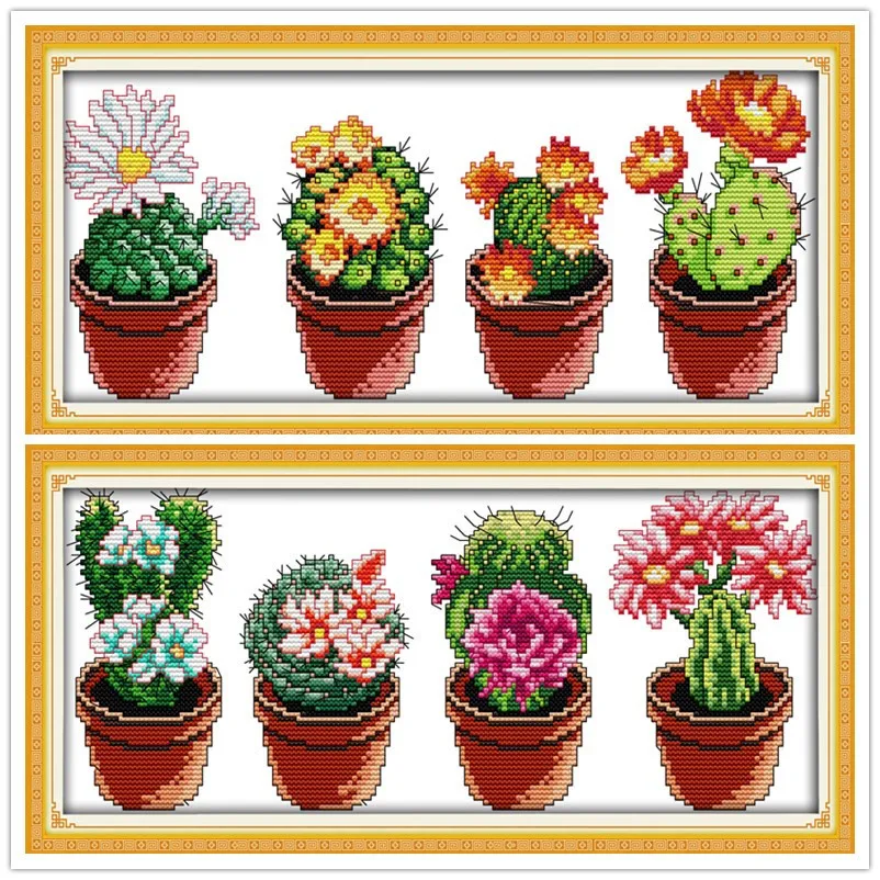 Красивый костюм с крестиком кактуса ручная вышивка китайские наборы для вышивки
