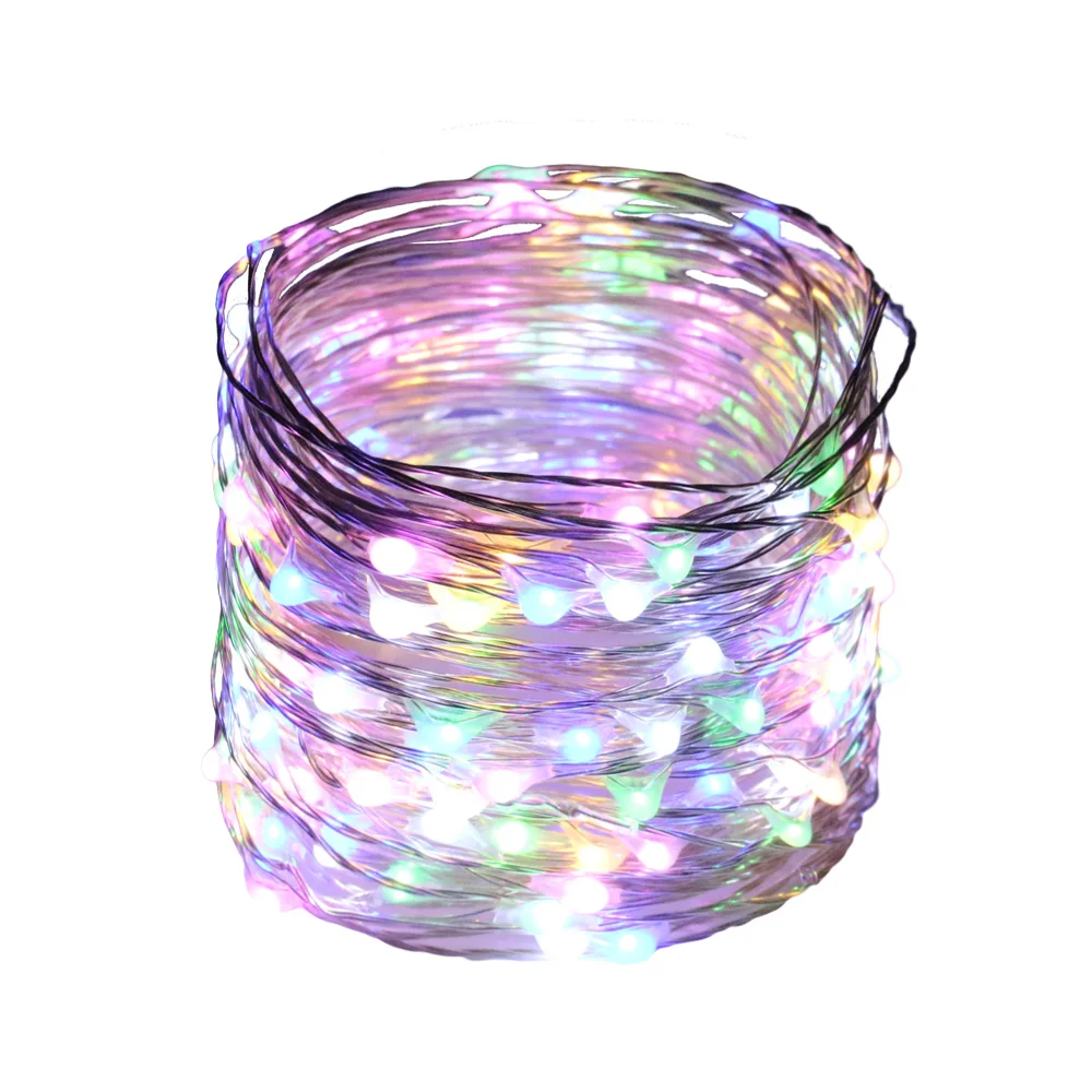 15 м/49FT 150LED серебряная проволока СВЕТОДИОДНЫЕ сказочные огни Рождественские