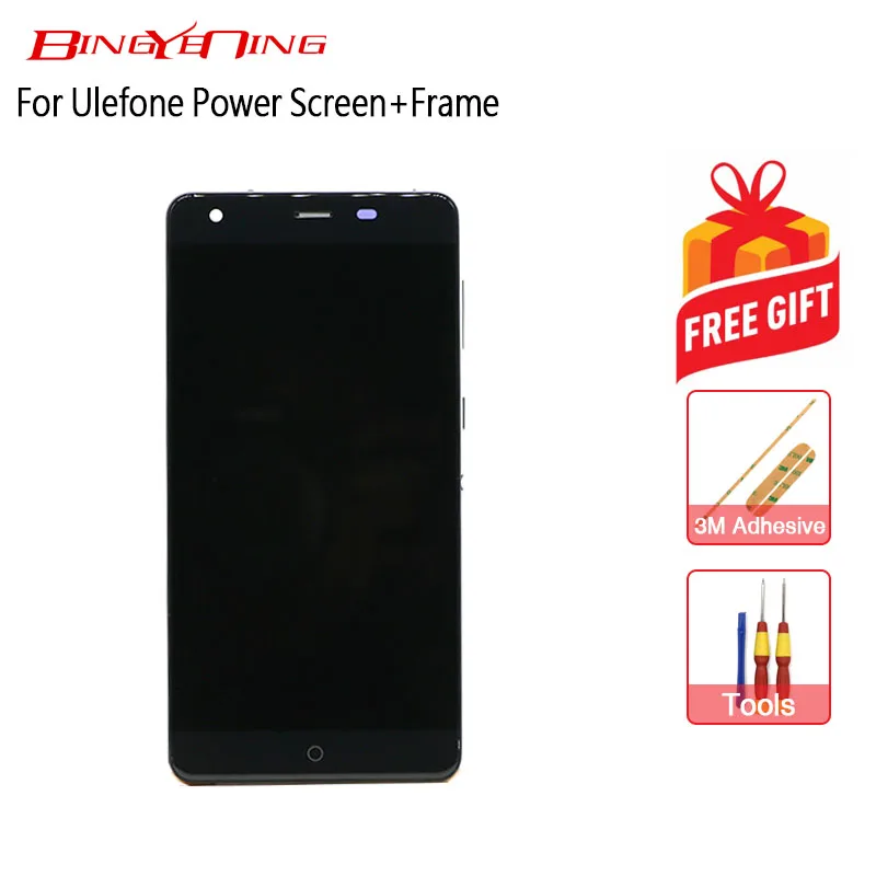 BingYeNing новый оригинальный для Ulefone Power/Power 1 сенсорный экран и ЖК-дисплей + рамка в