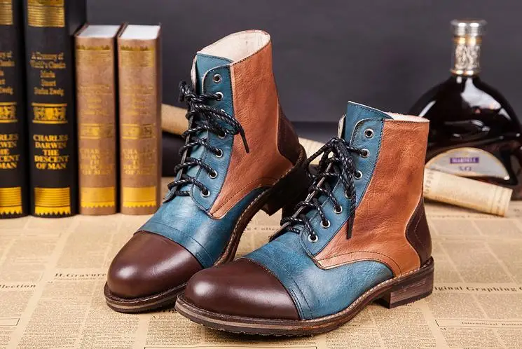 Мужские ботильоны из натуральной кожи модные повседневные ботинки челси с