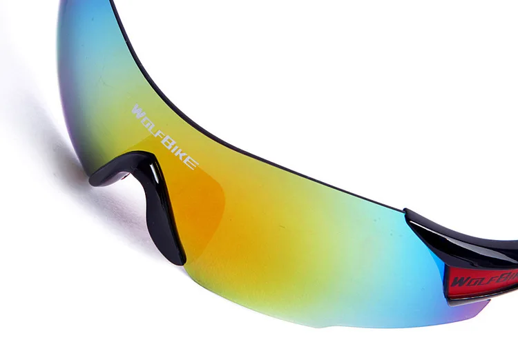 WOLFBIKE UV400 Cycling Glasses Women's Men's Outdoor Sports Bike Bicycle Windproof Sunglasses 3 Colors 1 Lens with original box | Спорт