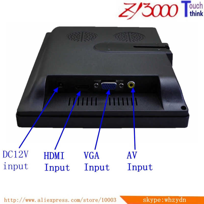 В наличии D sub 10 1 &quot16:10 Tft Led Hdmi Vga Av вход Usb емкостный мульти сенсорный экран
