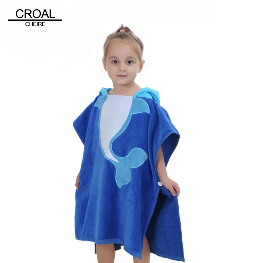 Банный халат с милым дельфином бархатная одежда для сна животными детская