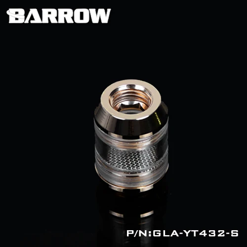 Курган G1/4 ''мини-фильтр(PETG корпус) Двойная Внутренняя резьба водяного охлаждения черный/серебристый/золотой/белый GLA-YT432-S