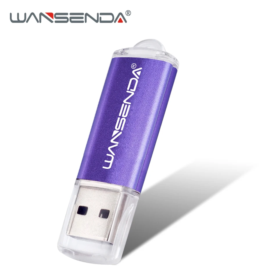 WANSENDA металлический USB флеш накопитель 128 ГБ 4 8 16 32 64 256 ГБ|USB флэш-накопители| |