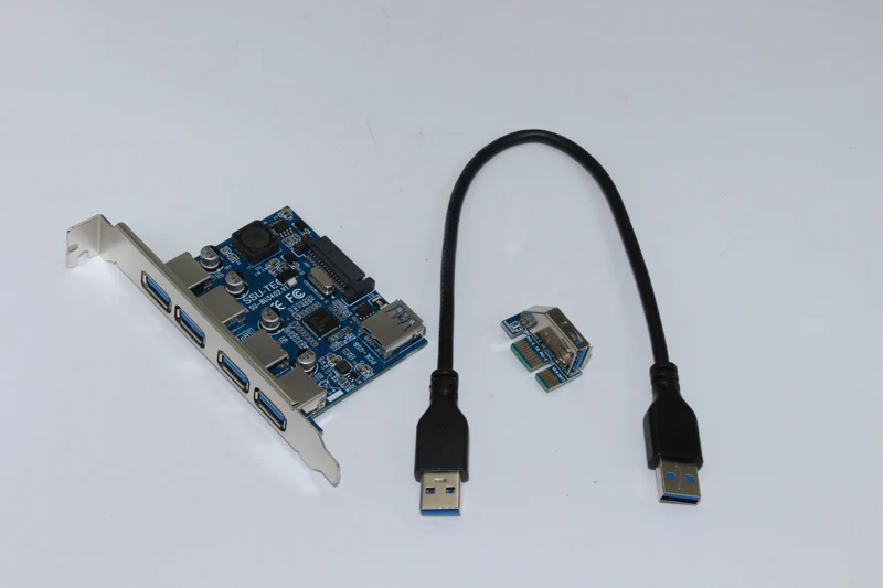 4 портовый адаптер USB 3 0 PCI E 1X к Express карта расширения с 30 см кабелем скорость 5 Гб