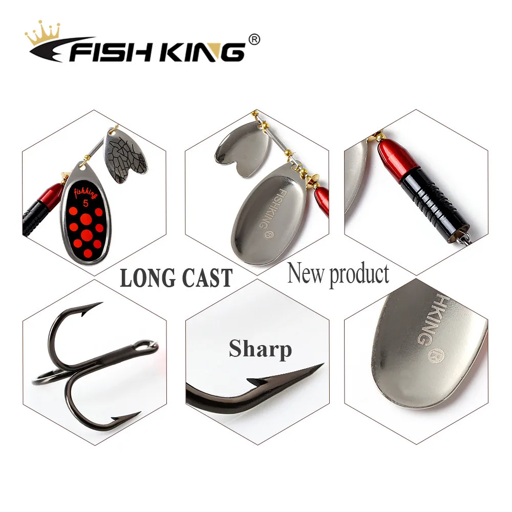 FISH KING 1 шт. 22 г длинная литая глубокая Беговая рыболовная приманка двойной срез