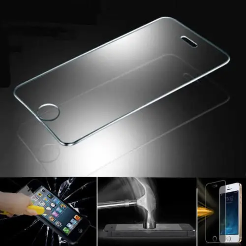 Защитная пленка для экрана из закаленного стекла 0 3 мм 9H iPhone 5 6 6S Plus 7 iPod Touch 4 +