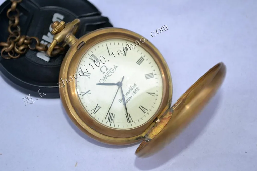 Ba111 Китай коллекция Медная скульптура техники старые карманные часы Семья