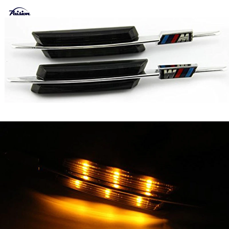 2 шт./лот LED дым Fender лампы боковой габаритный фонарь Поворотная сигнальная лампа