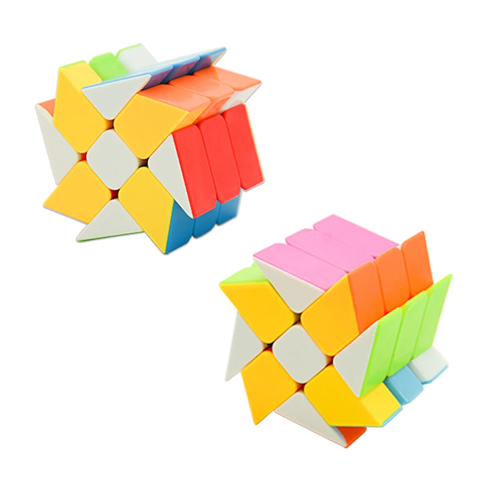 

BabeLeMi Pinwheel Wind Fire Wheels Windmill 3x3x3 Speed Fisher Magic Cube Puzzle Skew Cubes Children Kids Educational Toys