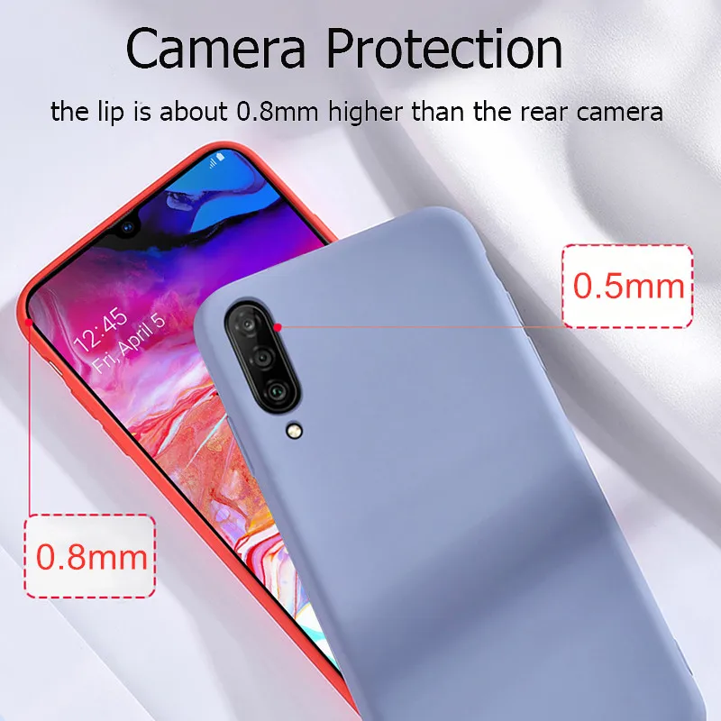 Case For Samsung A10 A50 A70 A40 Bumper Liquid Silicon Cover On Galaxy A 50 70 A30 |