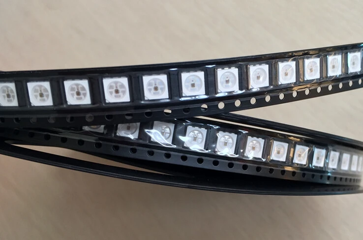 APA102 LED 5050 SMD RGB Adressable полноцветный светодиодный чип 6 контактов с IC встроенный DC5V