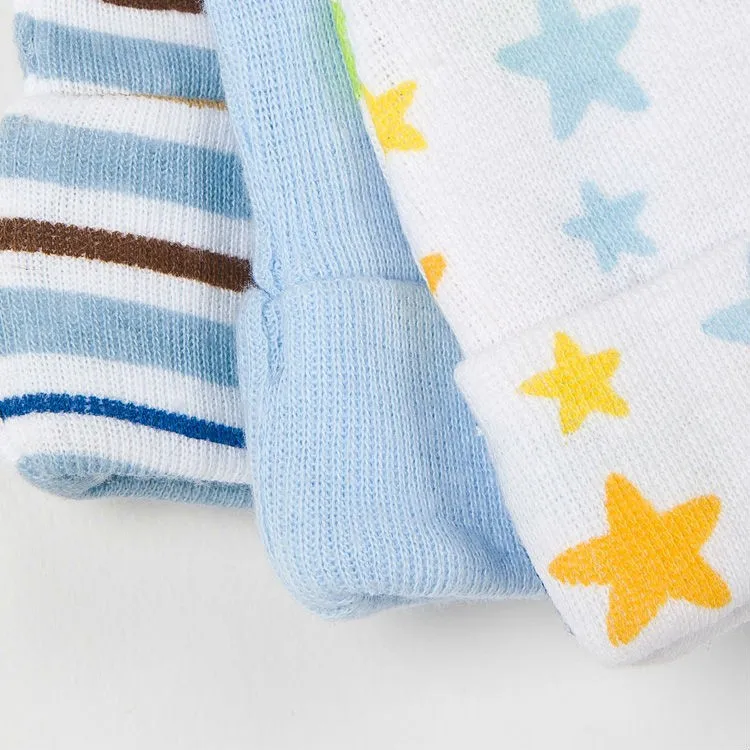 3 шт./лот хлопковые детские головные уборы и шапки От 0 до 6 месяцев Infantil сезон: весна–лето открытый Повседневное и с украшениями в виде звезды и цветка; точка полосатый принт аксессуары