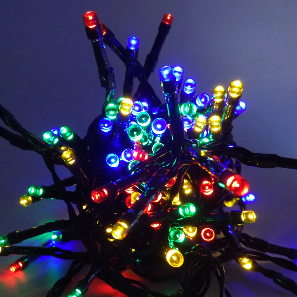 Солнечная Рождественские Огни 4.8 М-22 М LED Фея Свет Шнура для Открытых Садов Дома