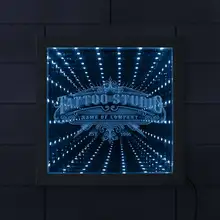 Татуировка студия пользовательское имя светодиодный