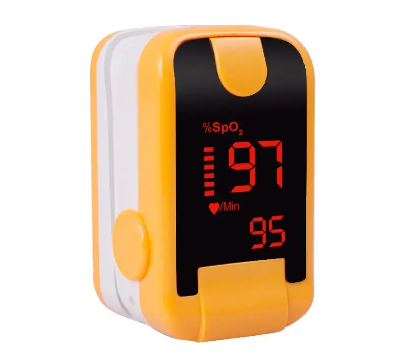 Orange Oximetro De Dedo Finger Pulse Oximeter Blood Oxygen Saturometro SPO2 PR Oxymeter De Pulso Portable Saturator Pulsioximetro - Цвет: Orange