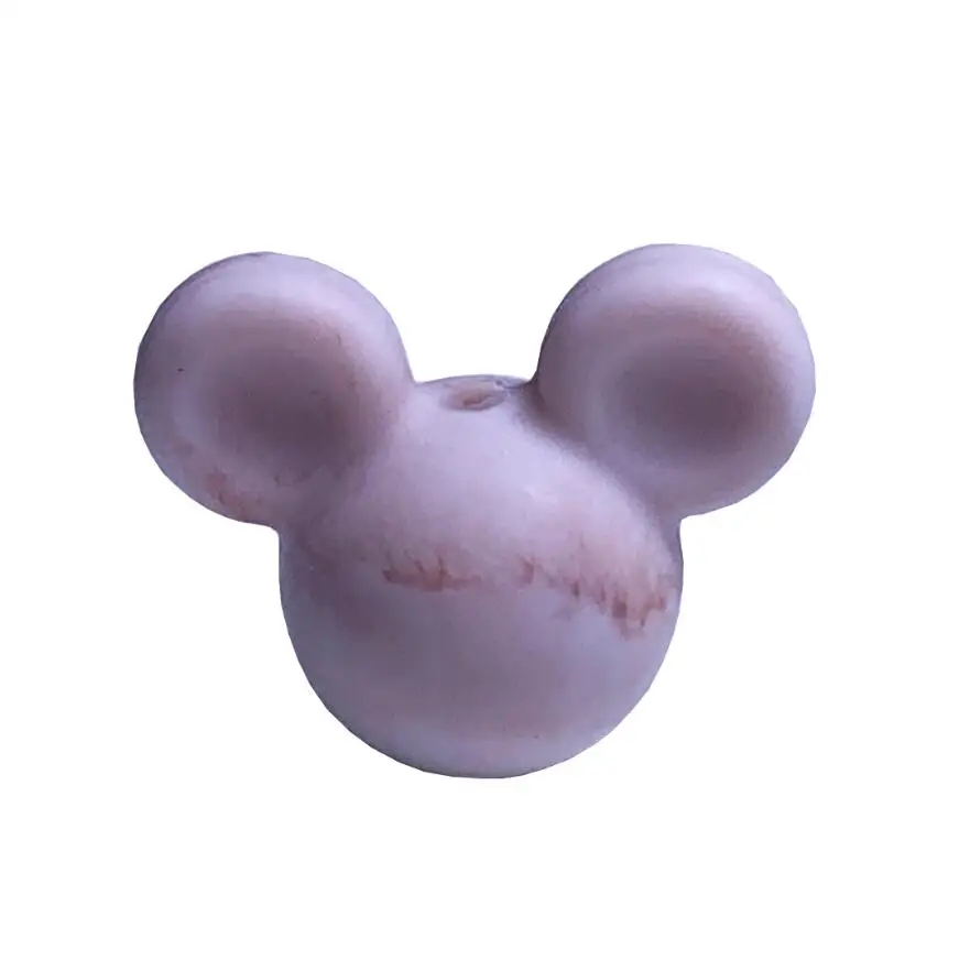 marble pink 15 шт./лот Микки Детские Прорезыватели для зубов мультфильм силиконовые бусины для ожерелий Прорезыватель без BPA игрушка товары для ухода за «сделай сам» - Цвет: marble pink