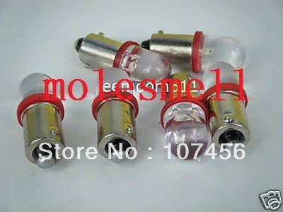 Бесплатная доставка 20шт T10 T11 BA9S T4W 1895 12В красный светодиодный светильник для Lionel
